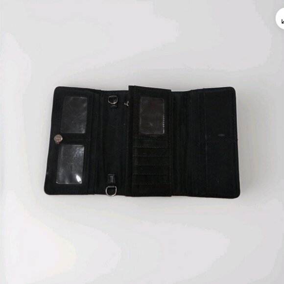 Western Rhinestone Cross Handbag & Wallet Set Tooled Embroidered Purse beige - Picture 9 of 9